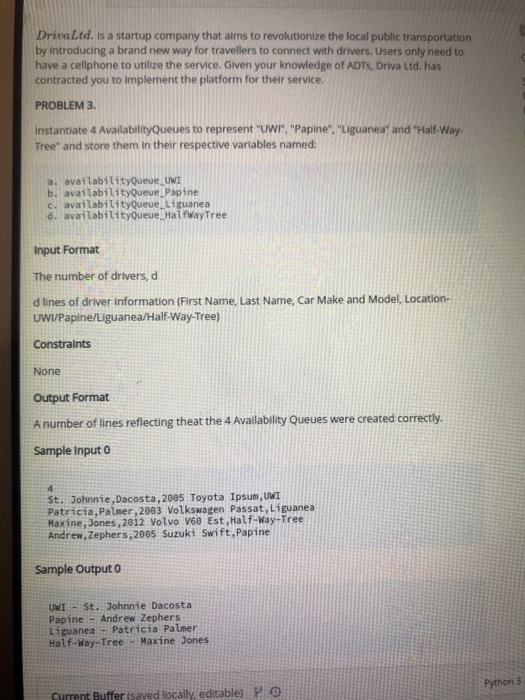 Solved 9 10 • INCLUDE all functions for PROBLENS 1 to 3 | Chegg.com