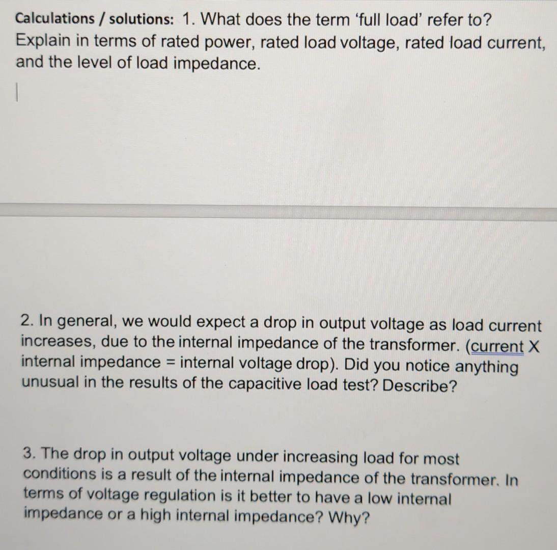 What is the difference between a full load current and a rated