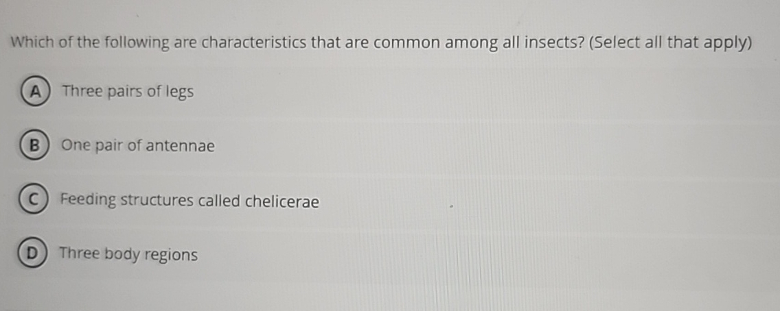 Solved Which of the following are characteristics that are | Chegg.com