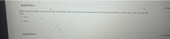 Solved True False | Chegg.com