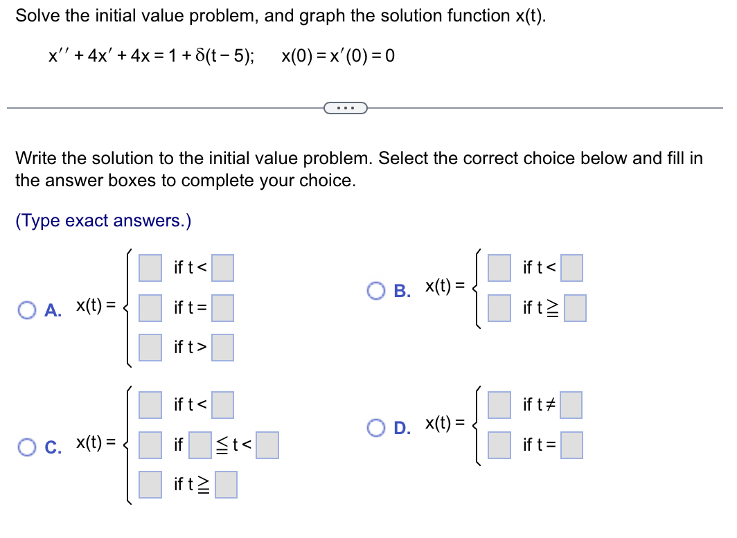 Solved Solve the initial value problem, and graph the | Chegg.com