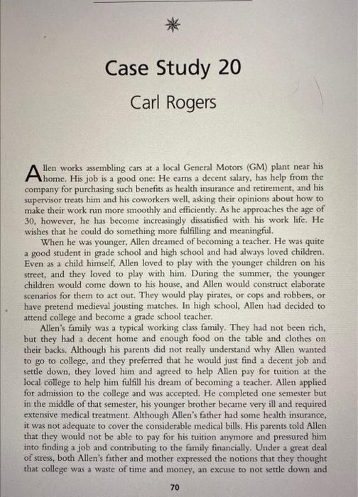 carl rogers case study