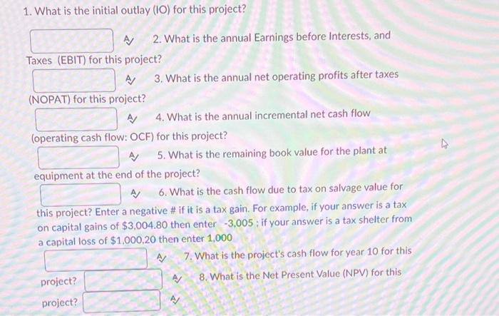 Solved Use the following information to answer the 8 | Chegg.com