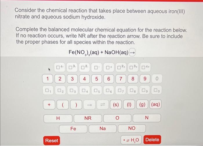 Solved Consider The Chemical Reaction That Takes Place Chegg Com