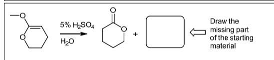 Solved Draw the missing part of the starting material | Chegg.com