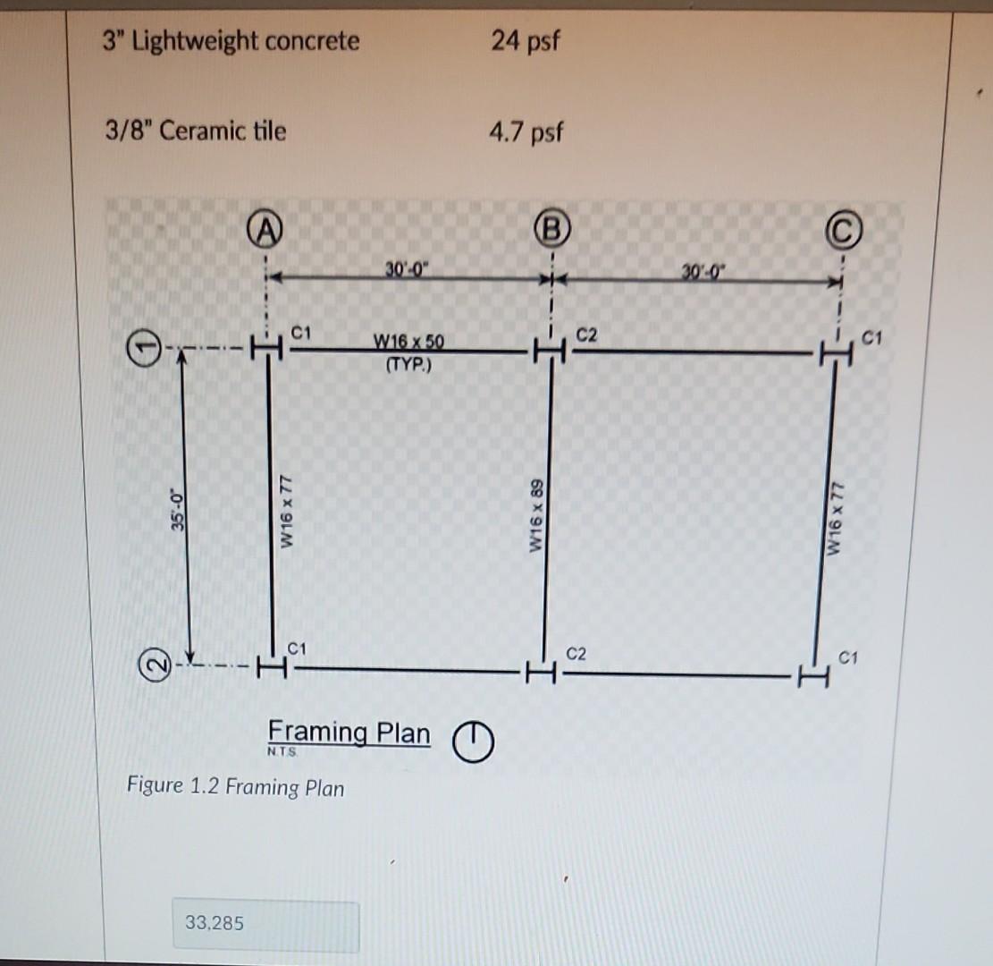 Solved [BL 3.2] BEAMS - Refer to the Framing Plan (below). | Chegg.com