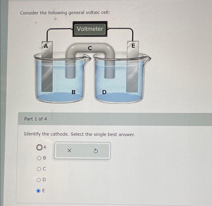 Solved Consider The Following General Voltaic Cell: A Part 1 | Chegg.com