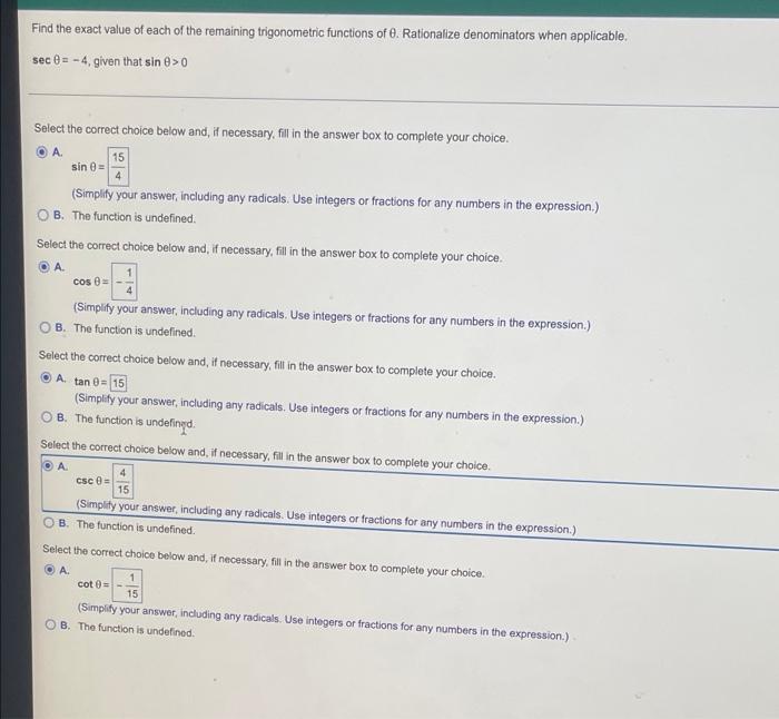 solved-find-the-exact-value-of-each-of-the-remaining-chegg