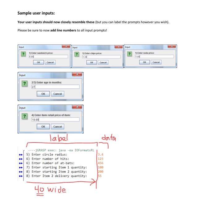 Solved Several input-output related Java classes and | Chegg.com