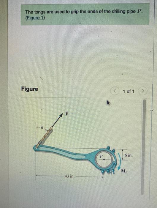 Solved The tongs are used to grip the ends of the drilling