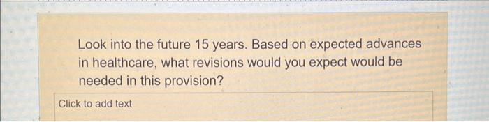 Solved Look into the future 15 years. Based on expected | Chegg.com