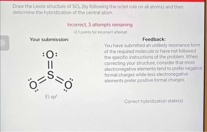 so3 lewis structure with formal charges