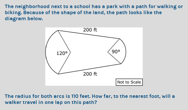Solved The neighborhood next to a school has a park with a | Chegg.com