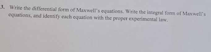 derivation of maxwell's equations in differential form pdf