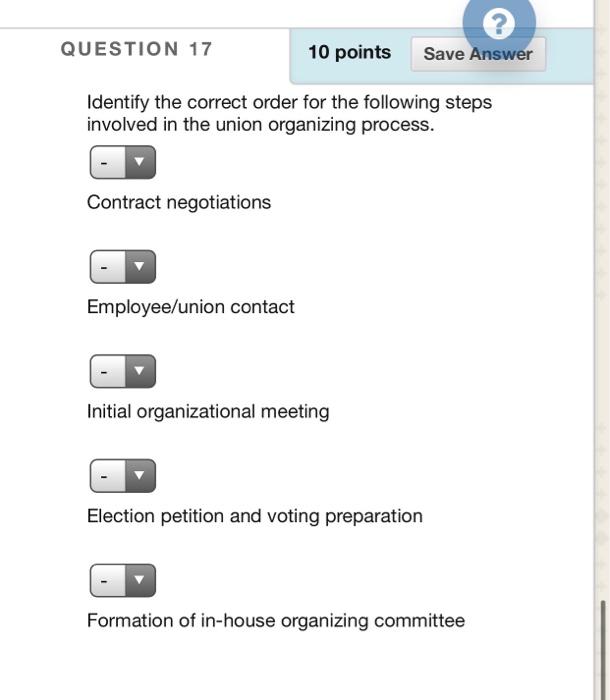 Solved QUESTION 17 10 points Save Answer Identify the | Chegg.com