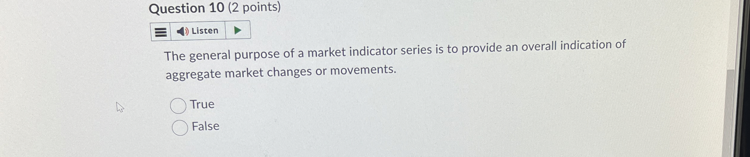 Solved Question 10 (2 ﻿points)ListenThe general purpose of a | Chegg.com