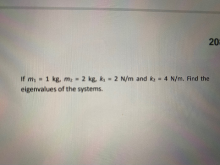Solved Figure 3 shows two masses m kg and m2 kg resting on a | Chegg.com