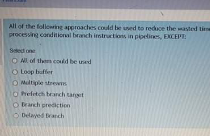 Solved All of the following approaches could be used to | Chegg.com