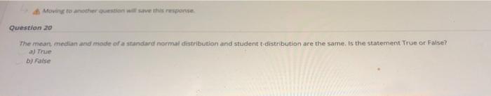 Solved Moving to another questo save this response Question | Chegg.com