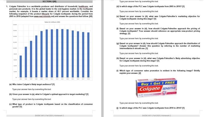 Solved 1. Colgate Palmolive is a worldwide producer and | Chegg.com