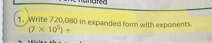 write 720 080 in expanded form with exponents