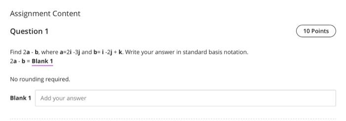 Solved Assignment Content Question 1 10 Points Find the | Chegg.com