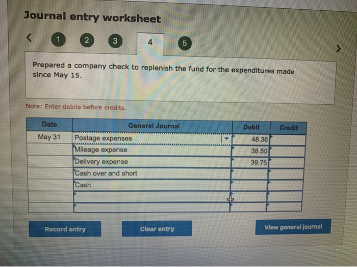 Solved Journal entry worksheet &lt; 1 2 3 Prepared a company | Chegg.com