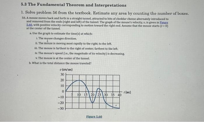 5.3 The Fundamental Theorem And Interpretations 1. | Chegg.com