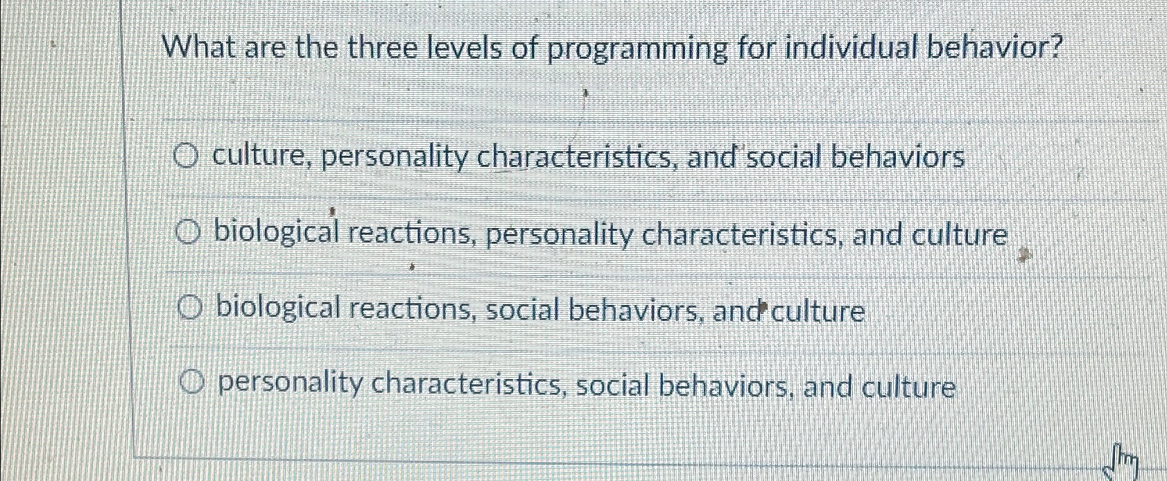 Solved What Are The Three Levels Of Programming For 