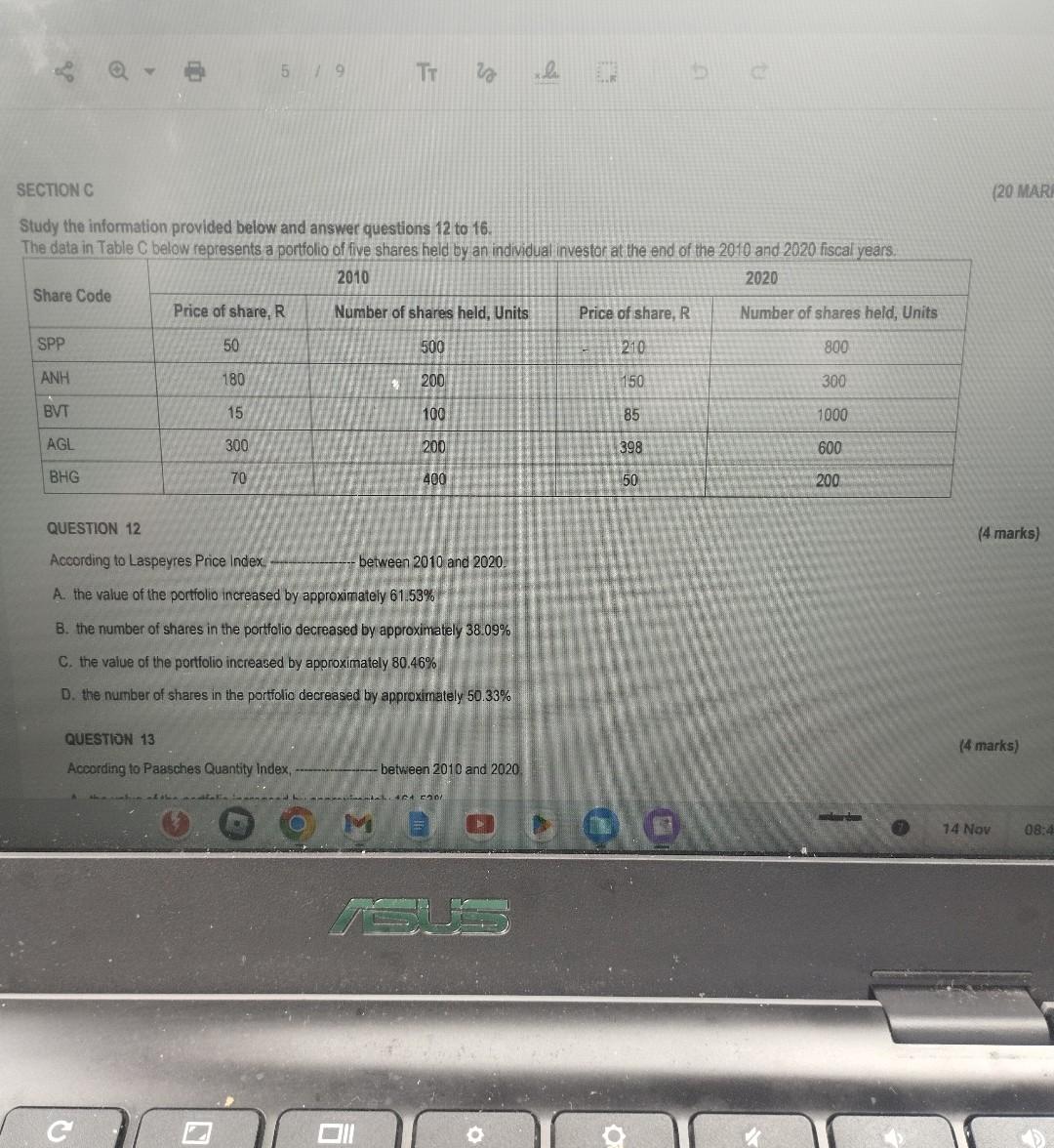Solved Study the information provided below and answer | Chegg.com