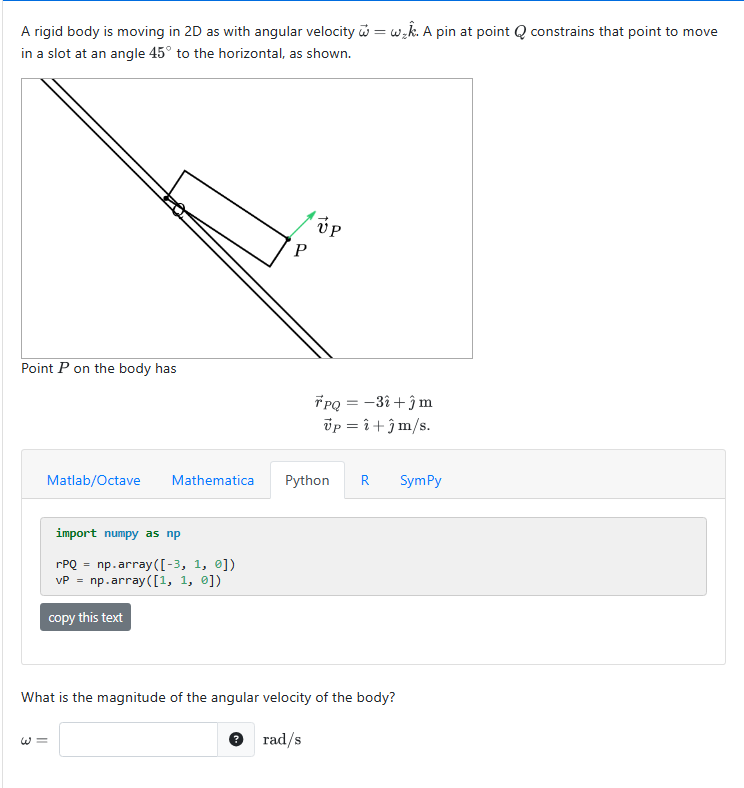 Solved Please show me how to do it using python or sympy | Chegg.com