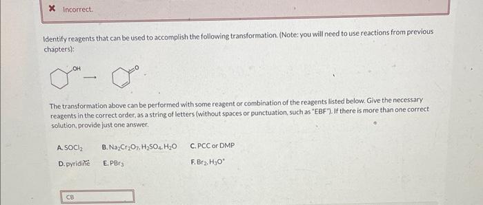 Solved The intermediate formed in the previous step is | Chegg.com