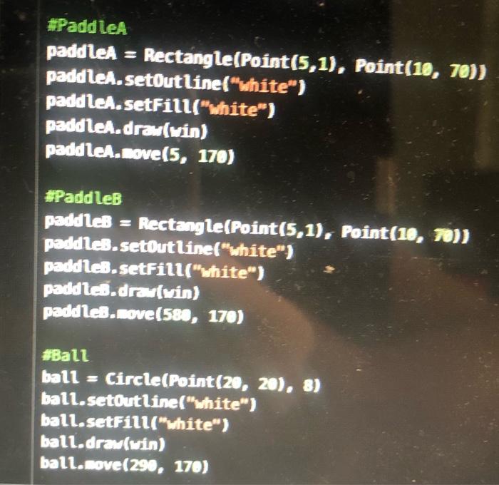 Solved 1 fron graphics import * PongGame.py > л в w N def | Chegg.com