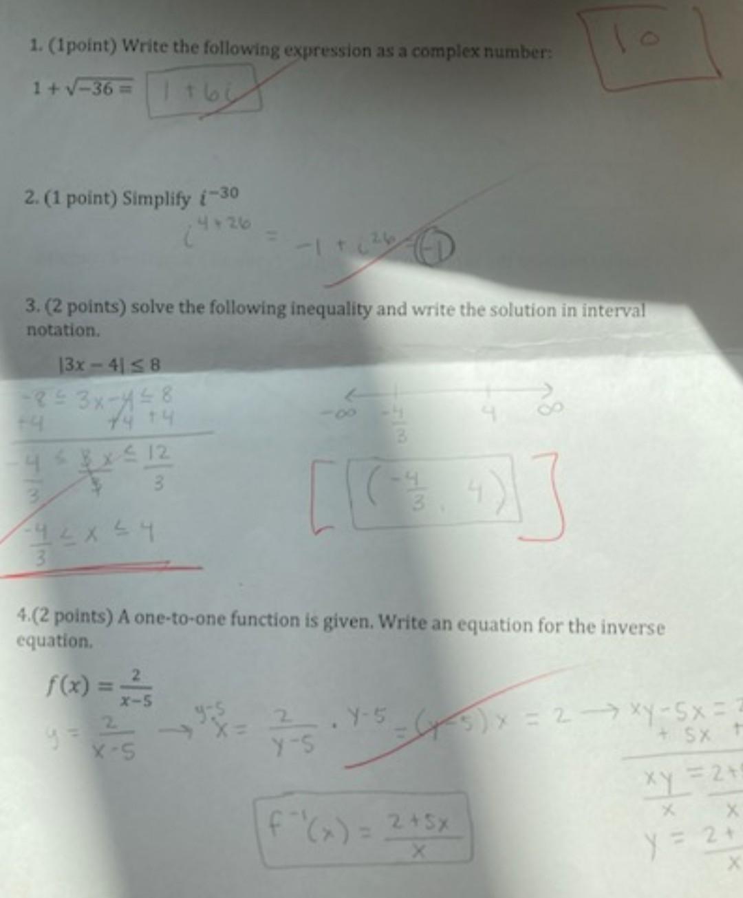 Solved 1. ( 3 Points) Find The Formula For An Exponential | Chegg.com