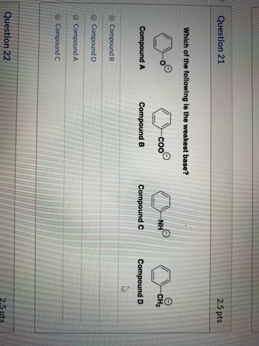 Solved Question 21 2.5 pts Which of the following is the | Chegg.com
