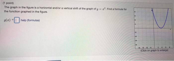 Solved (1 point) The graph in the figure is a horizontal | Chegg.com