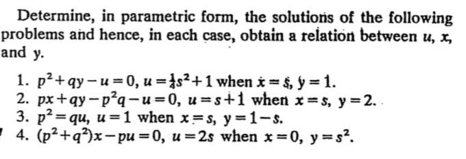 Solved Determine, in parametric form, the solutions of the | Chegg.com
