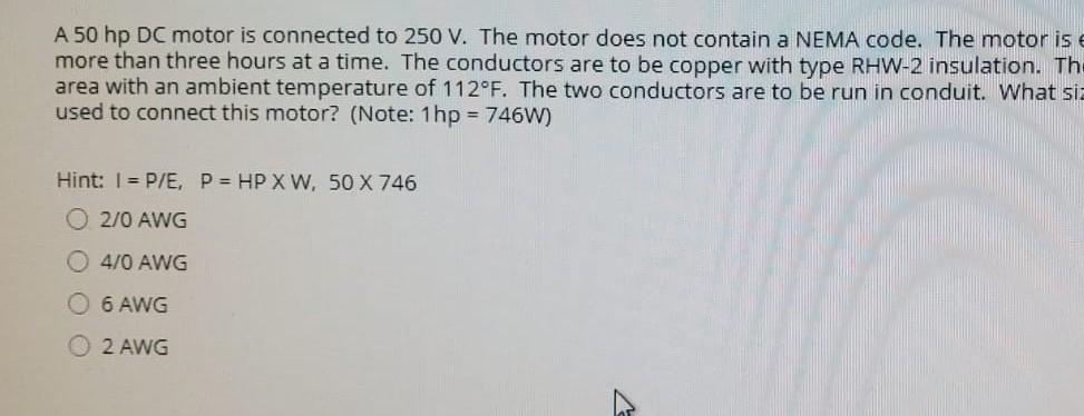QUESTION 2 A 25 kW electric heater is to be connected | Chegg.com