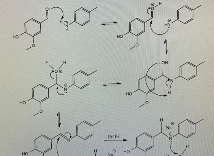 Solved I reacted Para Vanillin and Para Toluidine to produce | Chegg.com