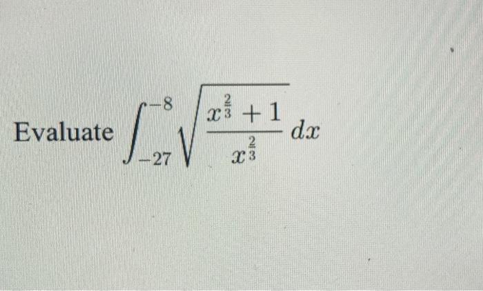 Solved ∫−27−8x32x32+1dx | Chegg.com