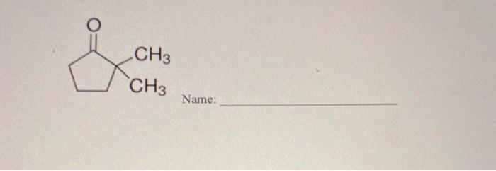 Solved CH3 CH3 Name: Chegg com