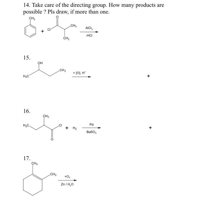 Solved 14. Take Care Of The Directing Group. How Many 