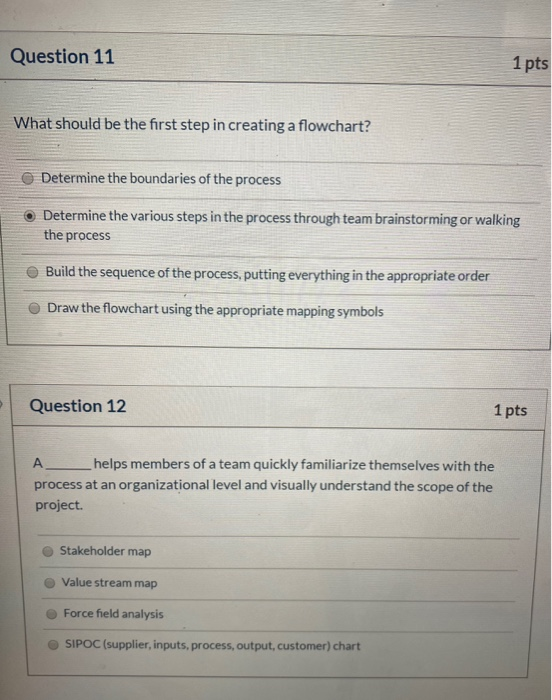 Solved Question 11 1 pts What should be the first step in | Chegg.com