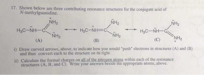 Solved 17 Shown Below Are Three Contributing Resonance Chegg Com