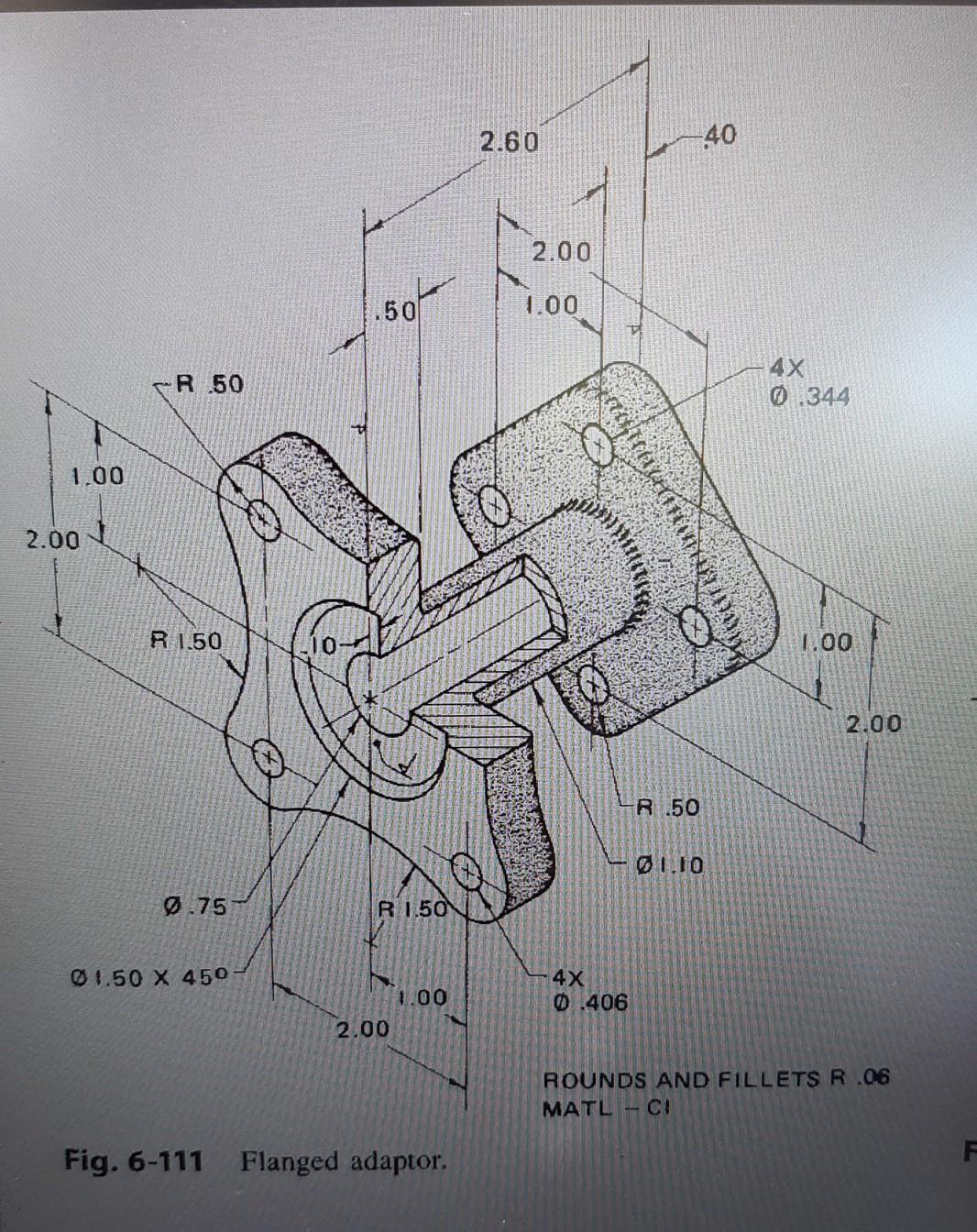 Solved How can I do this on CATIA for this part. Units is in | Chegg.com
