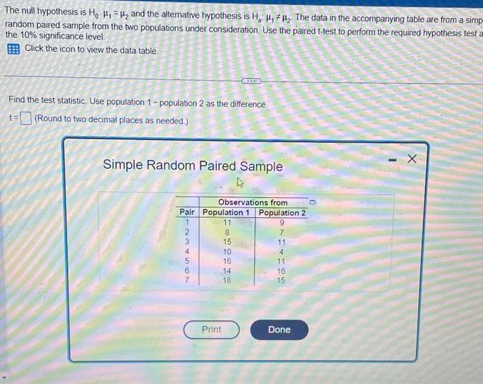 [solved] The Null Hypothesis Is Mathrm{h} {0} Cdot M