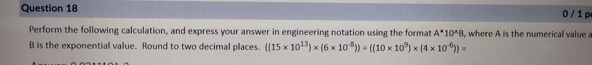 Solved Perform the following calculation, and express your | Chegg.com