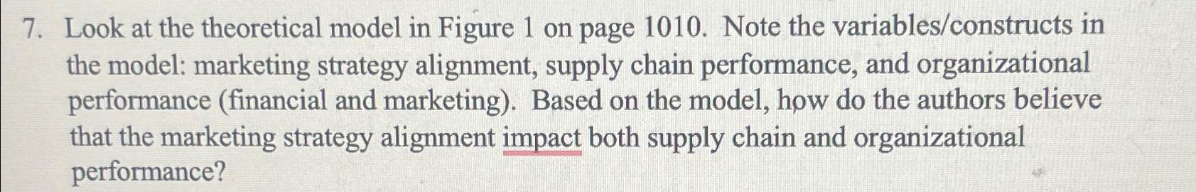 Solved Look at the theoretical model in Figure 1 ﻿on page | Chegg.com