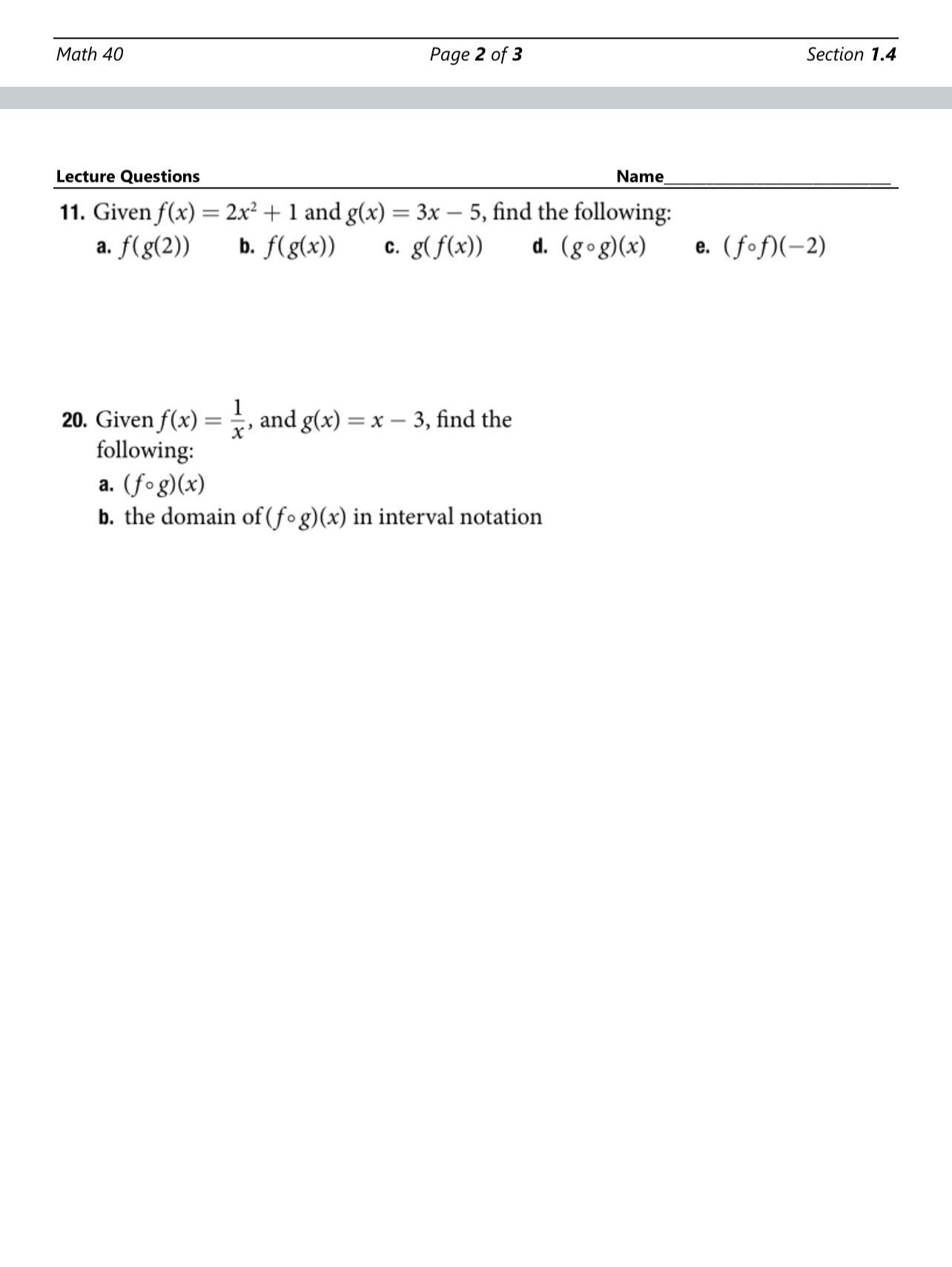 Solved Math 40Page 2 ﻿of 3Section 1.4Lecture | Chegg.com
