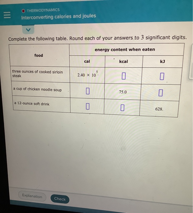 Interconverting Calories And Joules Online | Emergencydentistry.com